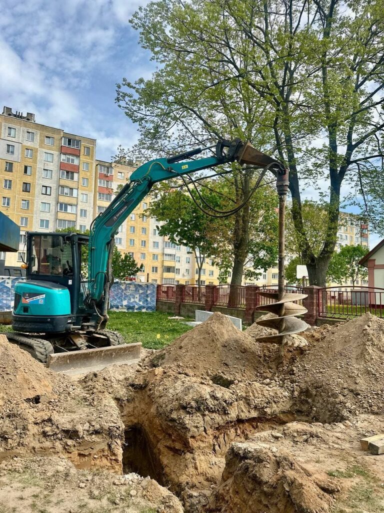 Бурение под сваи